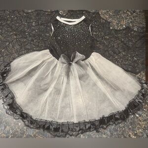Unlisted Black and White Sparkling Dog Dress